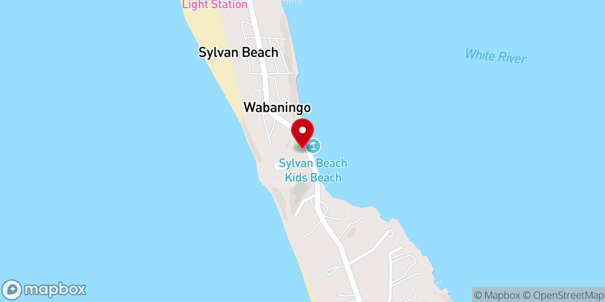 Map showing location of Wabaningo Club