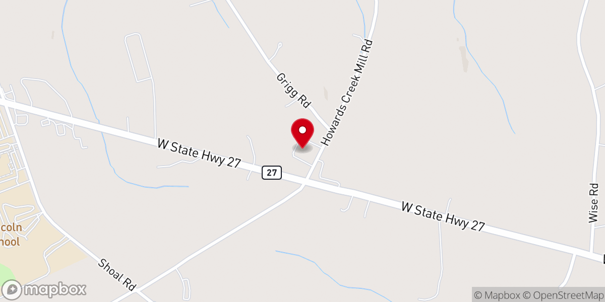Map showing location of Messiah United Methodist Church
