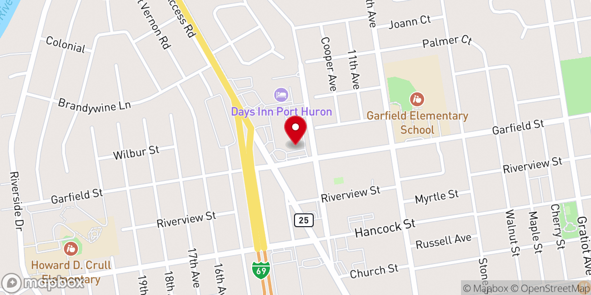 Map showing location of Cross Current Church