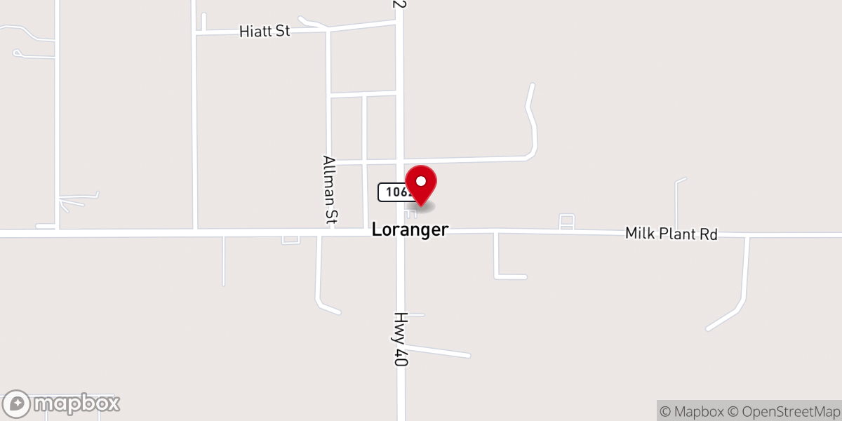 Map showing location of RKM Primary Care - Loranger