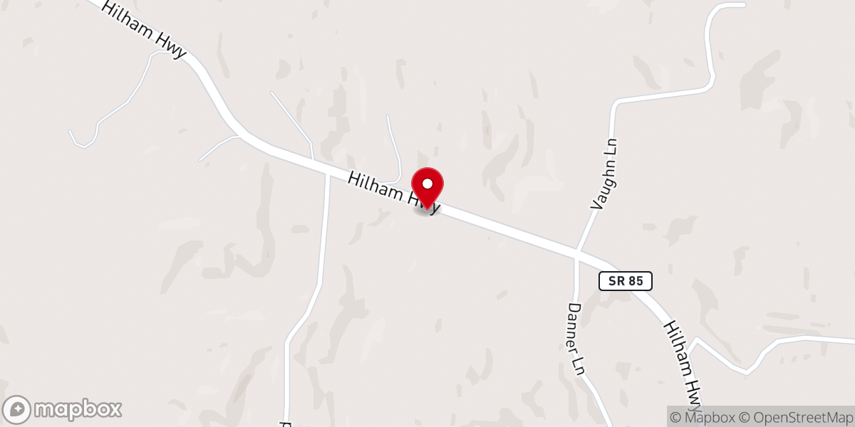Map showing location of Hilham Baptist Church