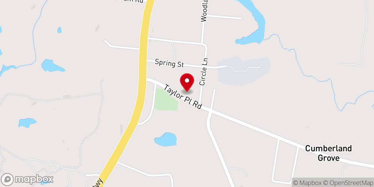 Map showing location of Grace Fellowship Church