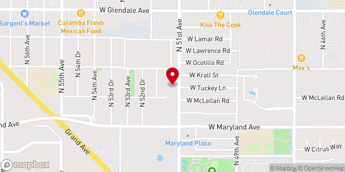 Map showing location of Valley Pentecostal Church