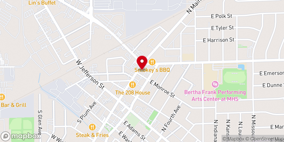 Map showing location of Community United Church of Christ