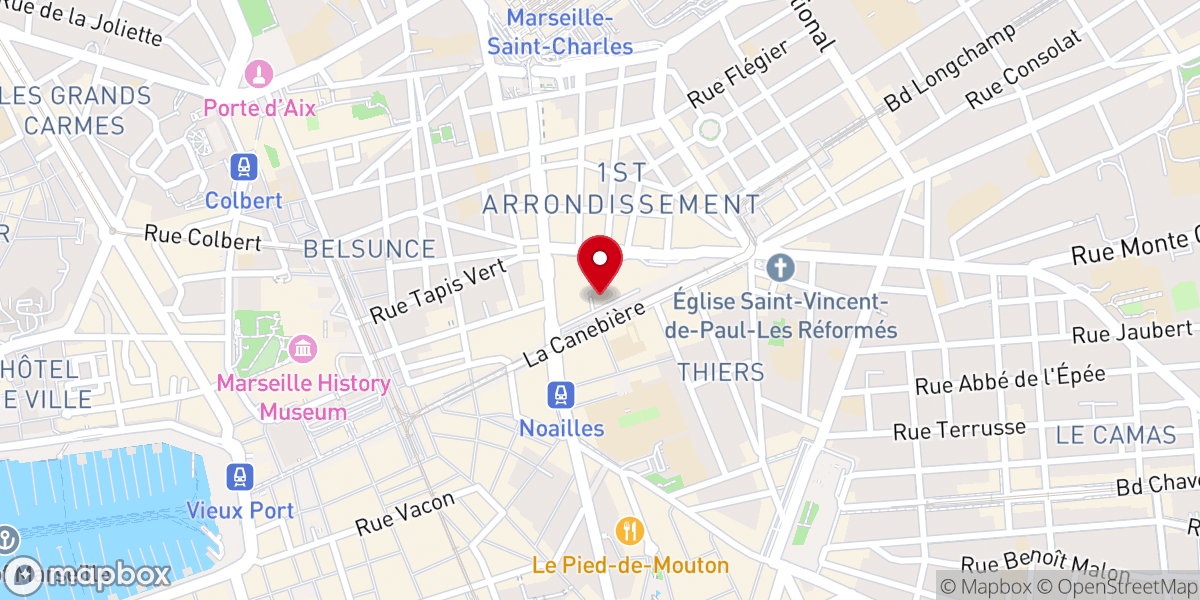 Map showing location of Eglise protestante unie