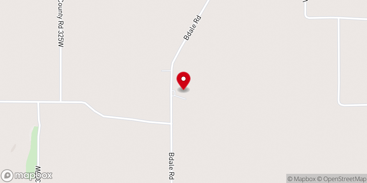 Map showing location of Rush Creek Friends Church