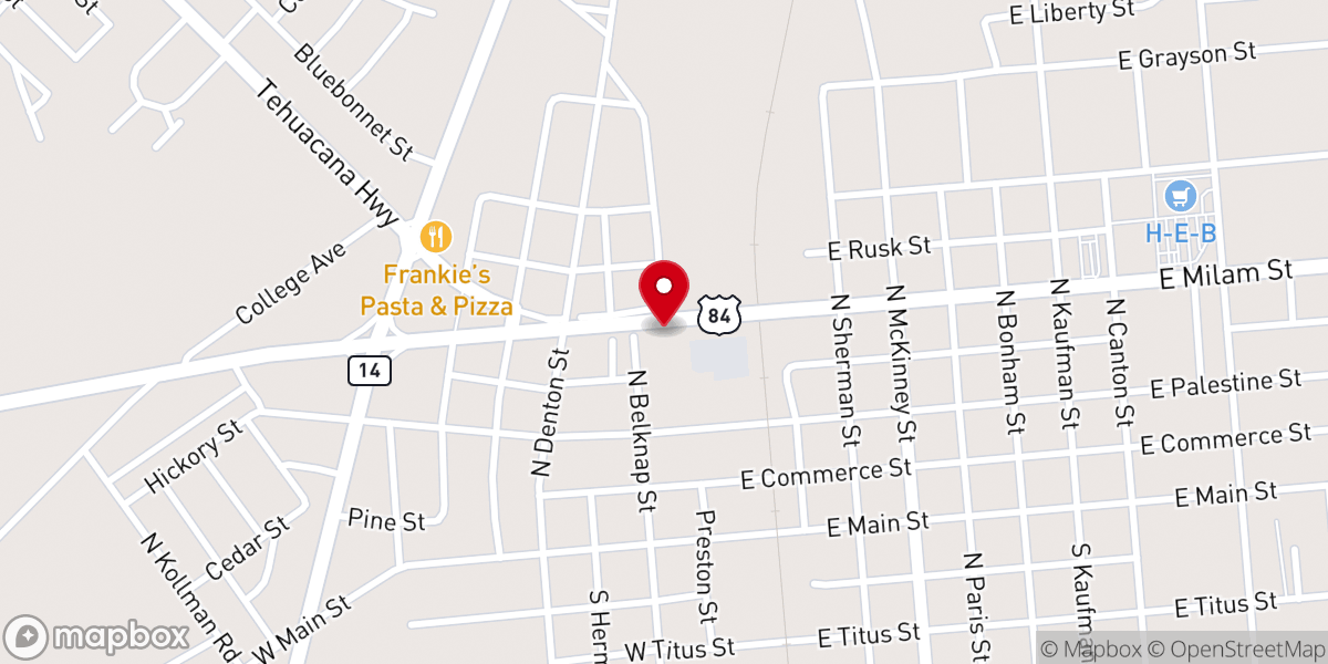 Map showing location of Saint John African Methodist Episcopal Church
