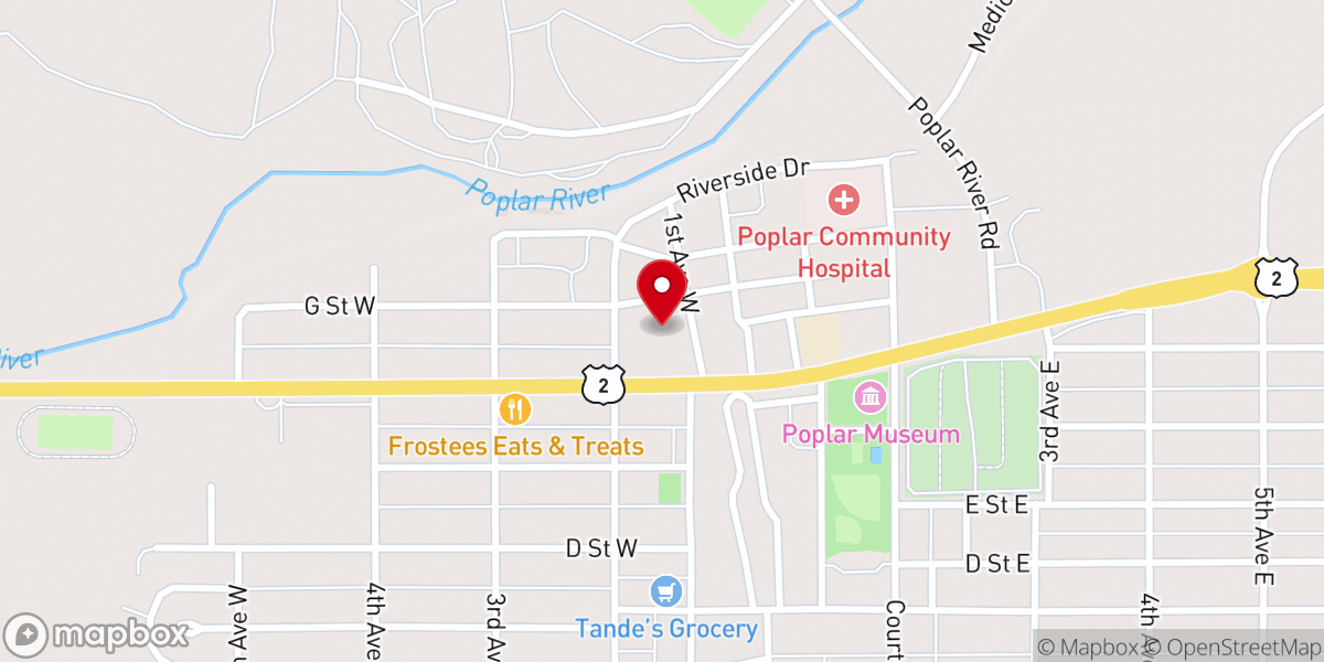 Map showing location of Our Lady of Lourdes Catholic Church