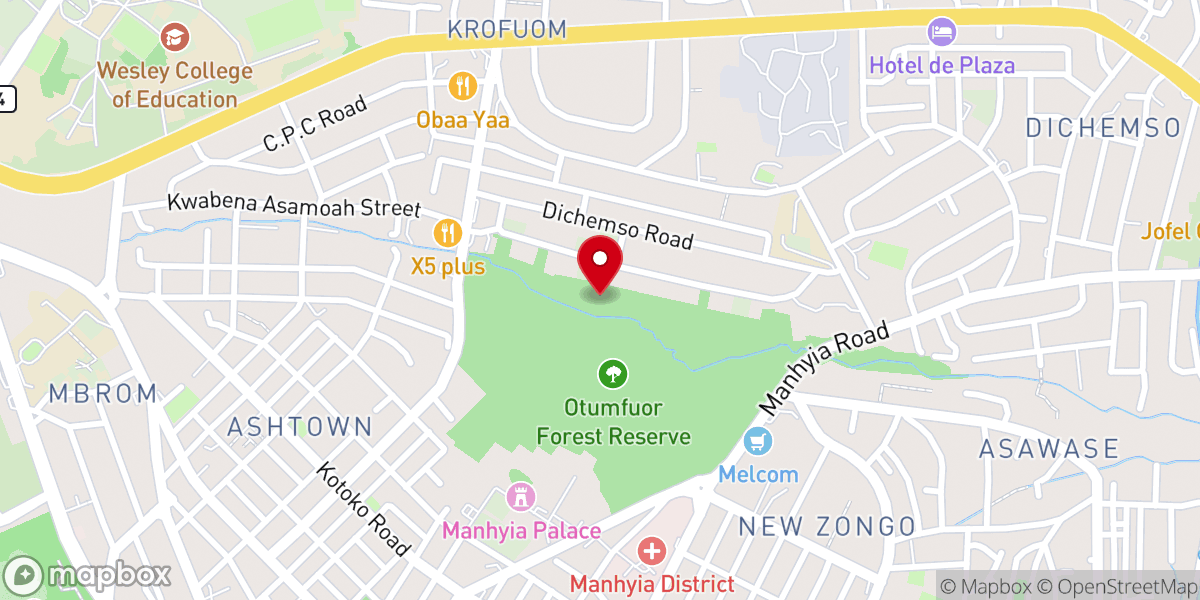 Map showing location of Atonsu Church of Pentecost (No.1)