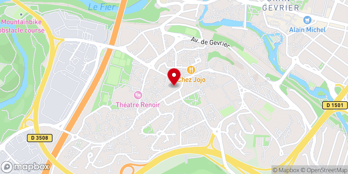 Map showing location of Église catholique de l'Annonciation à Annecy