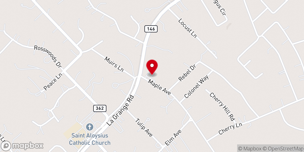 Map showing location of St James Episcopal Church