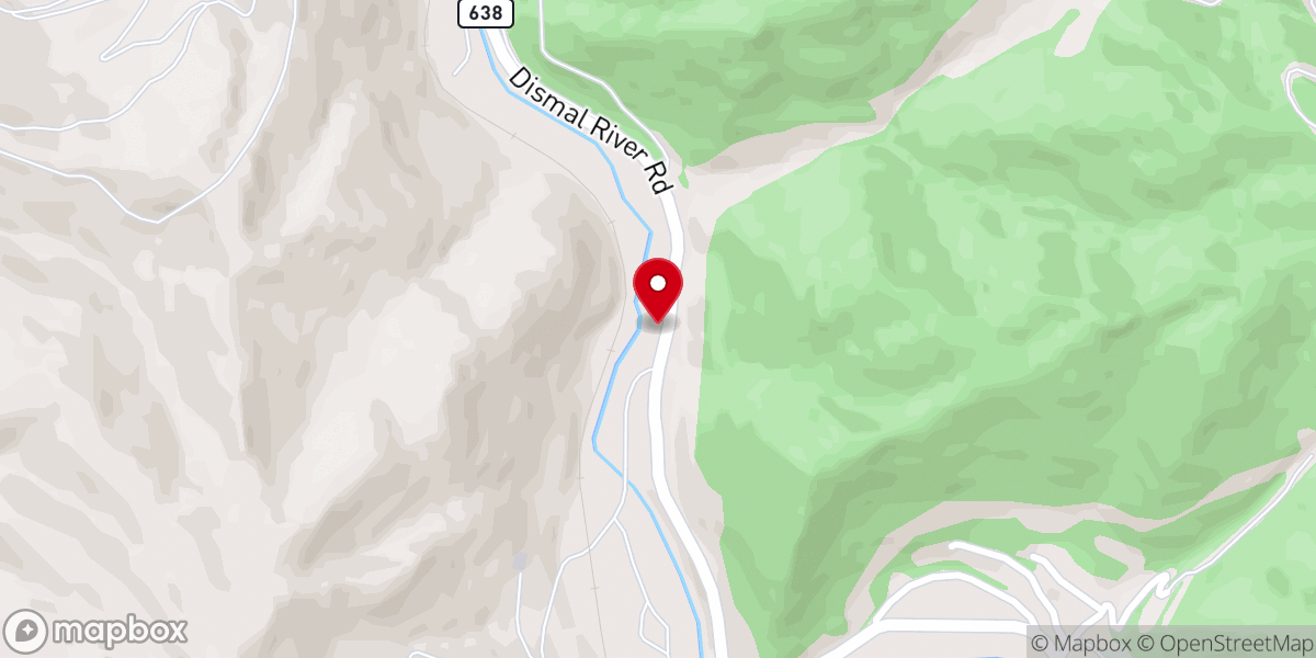 Map showing location of Chrystal Rock Church