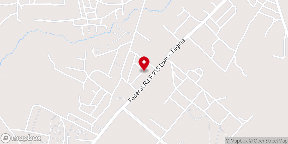 Map showing location of Baptist Student Fellowship, Bida