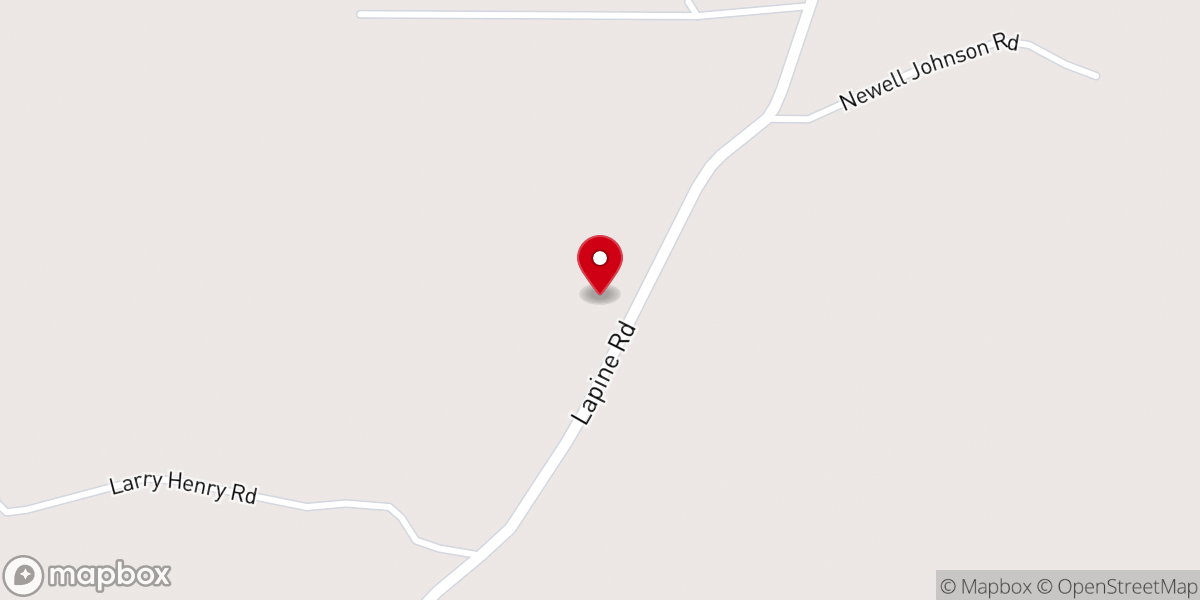 Map showing location of Lapine Assembly of God Church