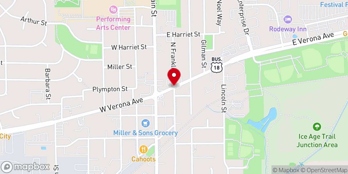Map showing location of Church