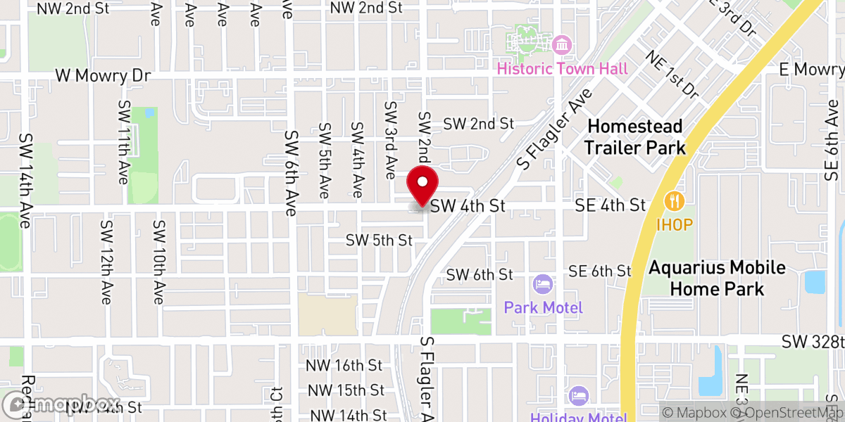 Map showing location of Unity Pentecostal Church-God