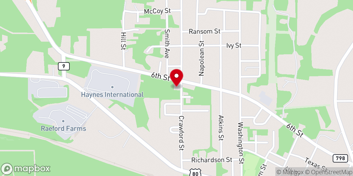 Map showing location of Paradise Westside Chapel