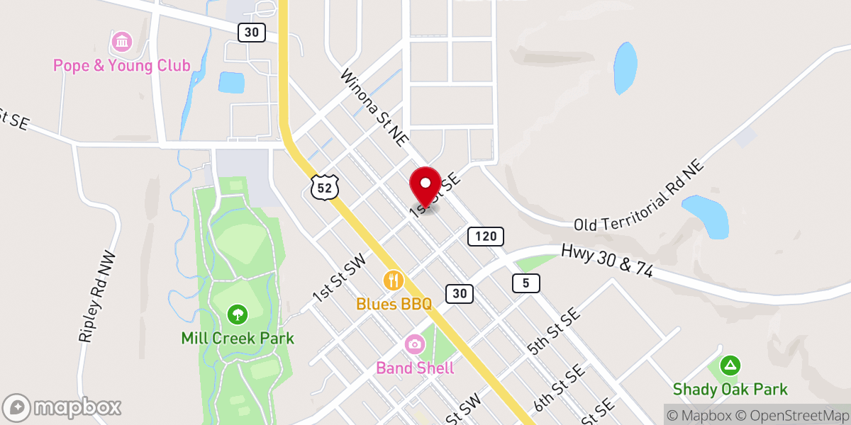Map showing location of Saint Matthews Episcopal