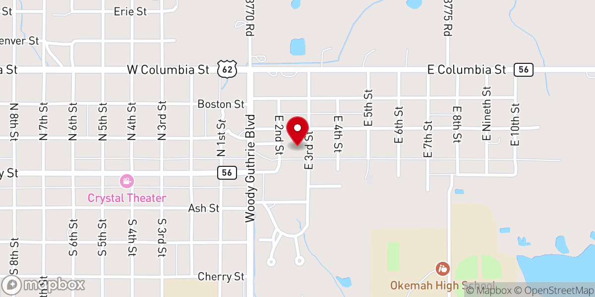 Map showing location of Family Life Center