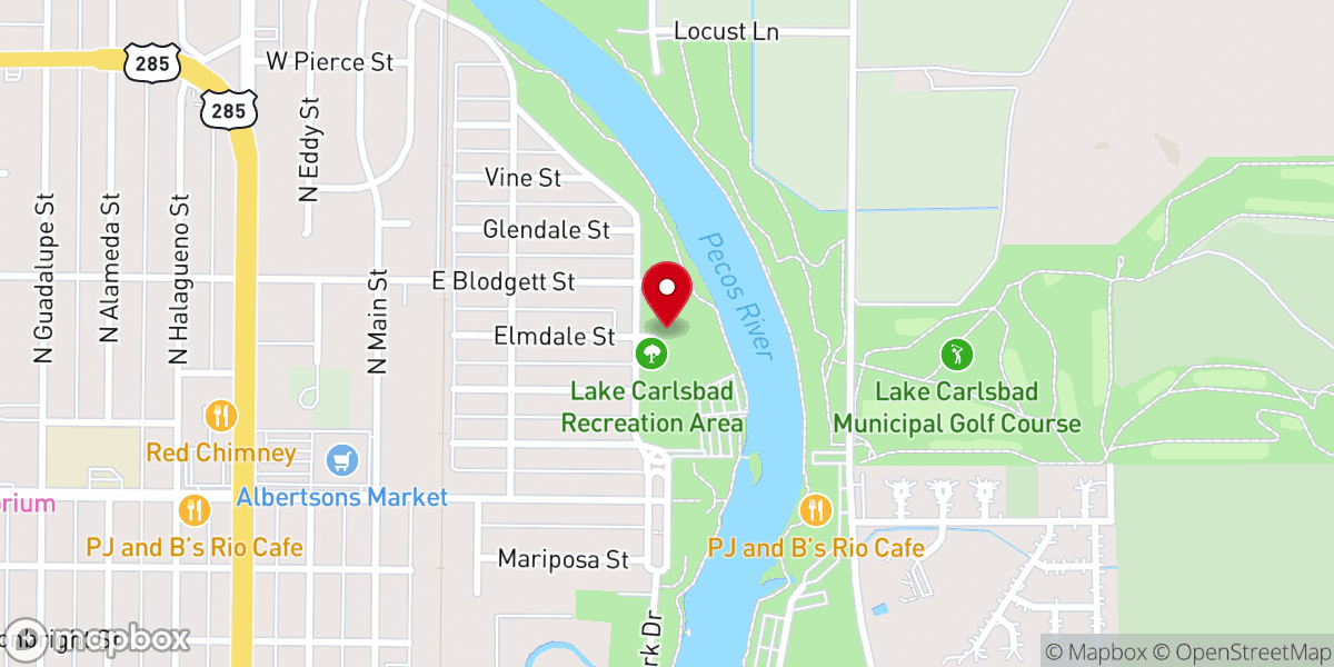 Map showing location of Beach Bandshell