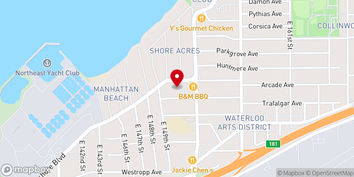 Map showing location of Saint Jeromes Catholic Church