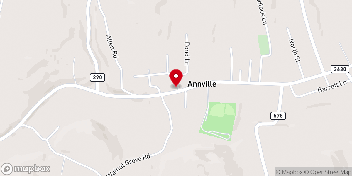Map showing location of Annville Reformed Community Church