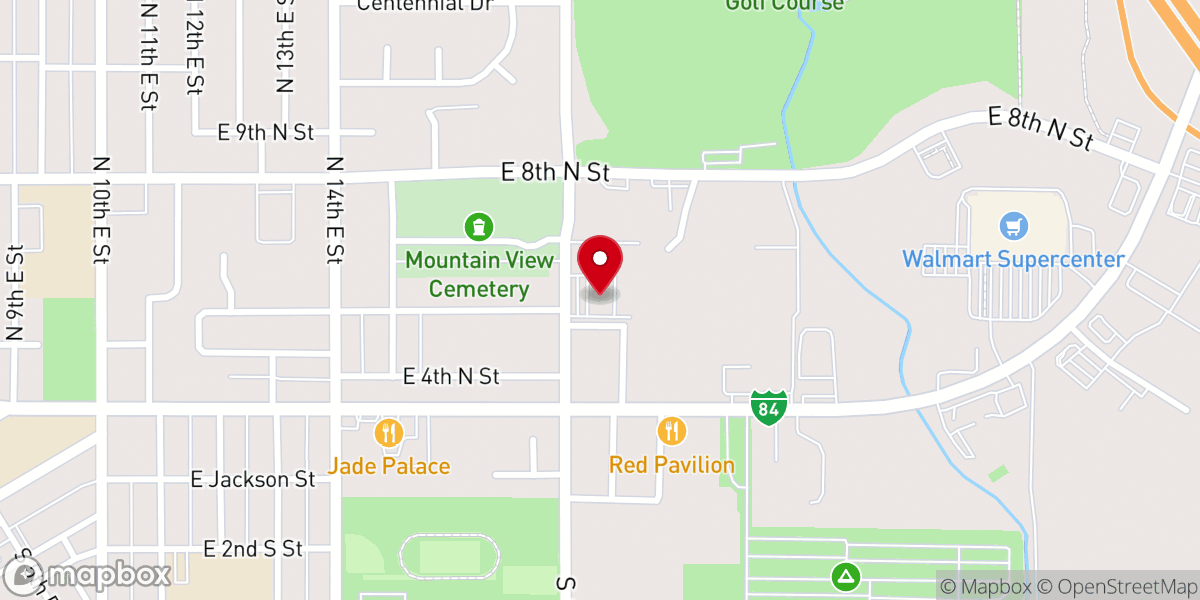 Map showing location of Mc Murtrey Chapel