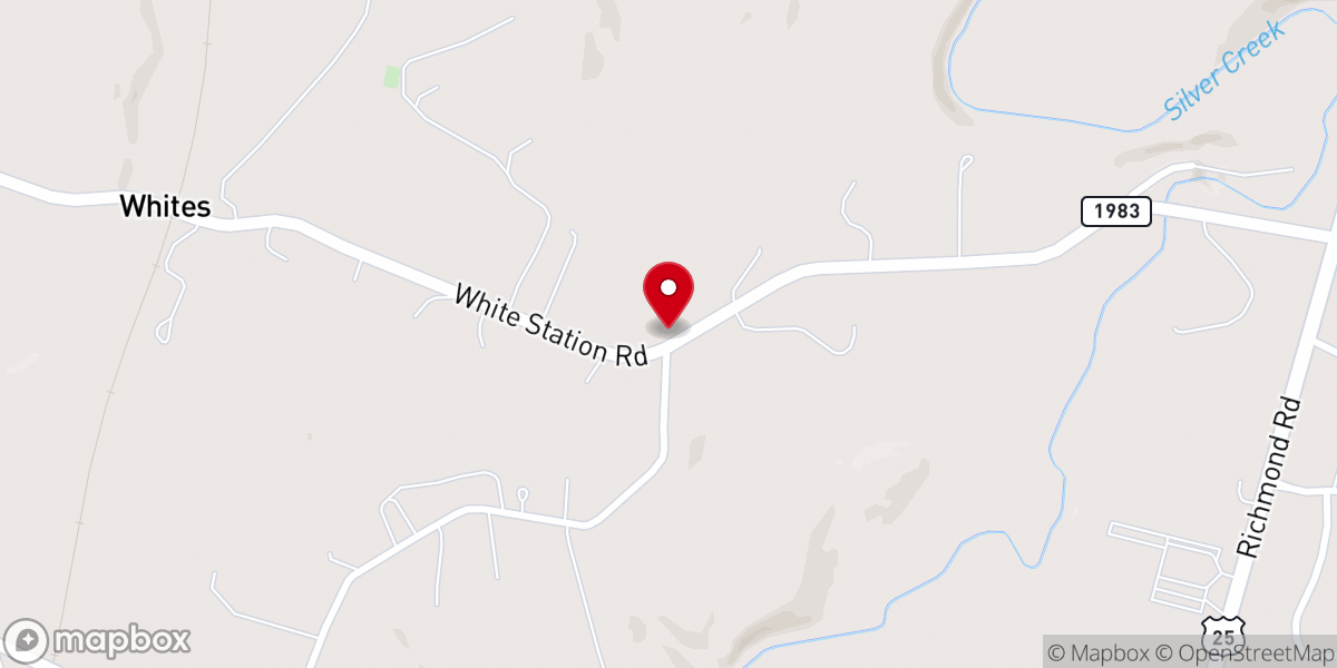 Map showing location of White's Memorial Presbyterian