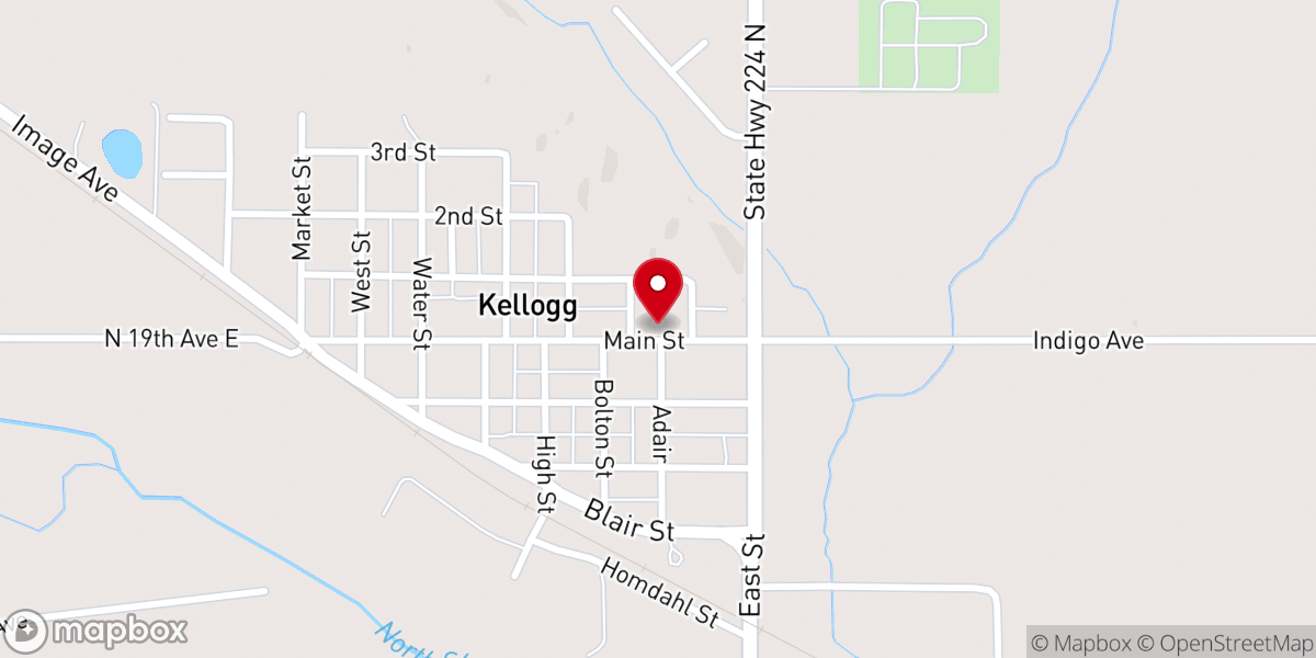 Map showing location of St Paul's Lutheran Church