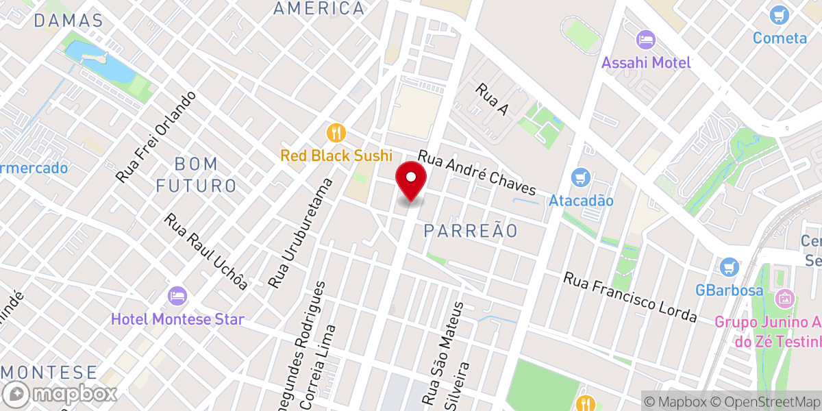 Map showing location of Igreja Universal Aeroporto