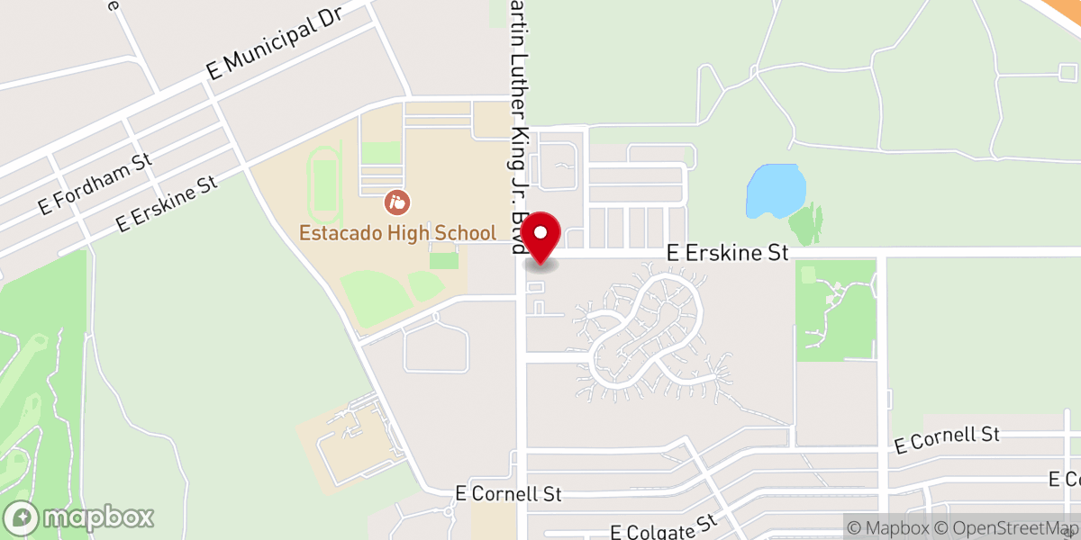 Map showing location of Mackenzie Terrace Baptist Church
