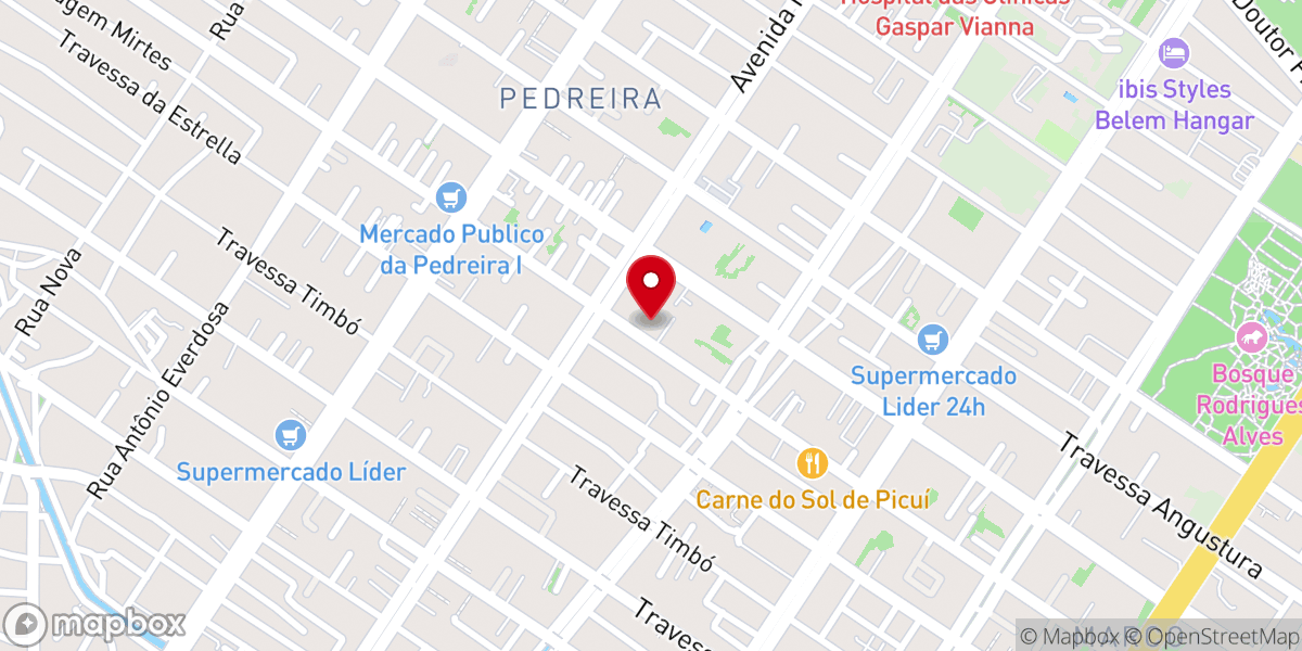 Map showing location of Igreja São João Paulo II