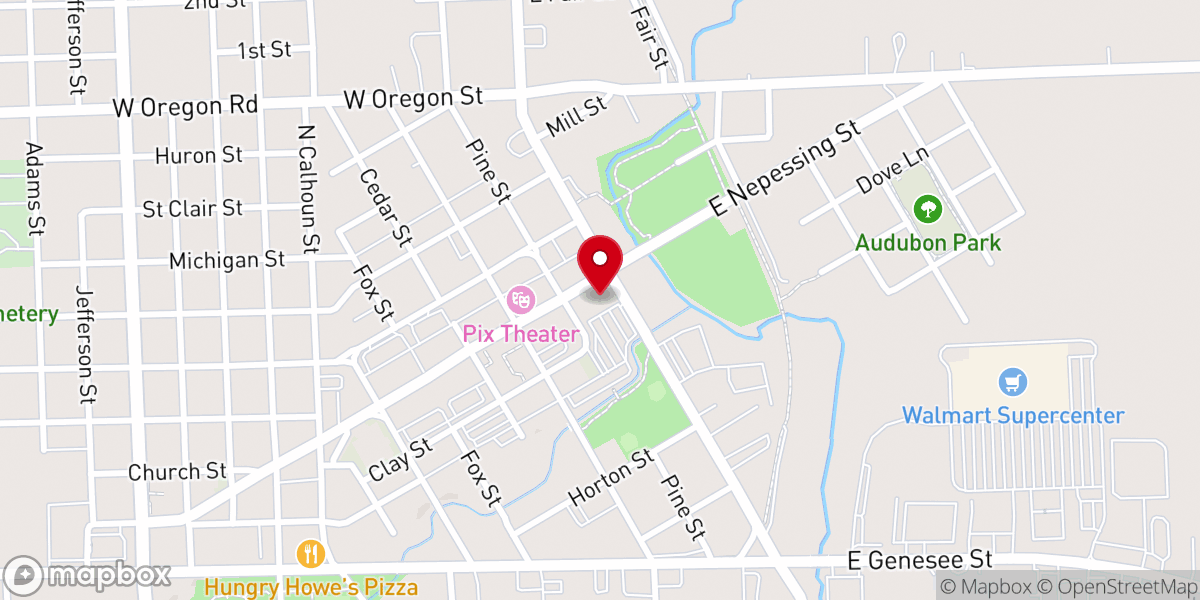 Map showing location of Faith Christian Fellowship Church