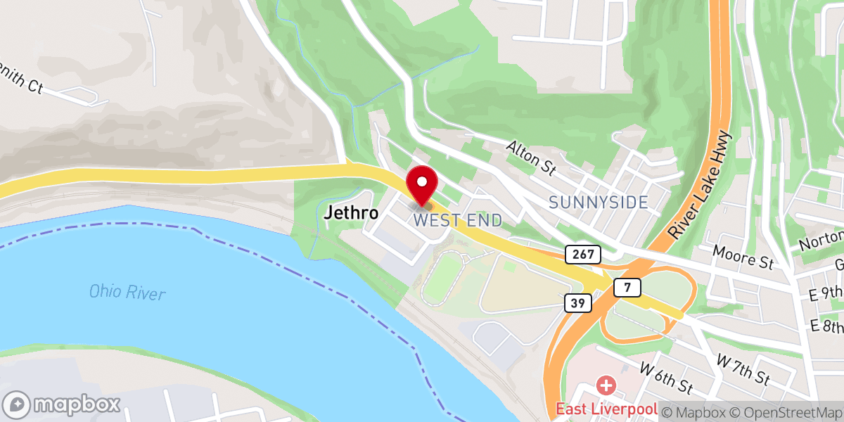 Map showing location of Tree of Life Chruch