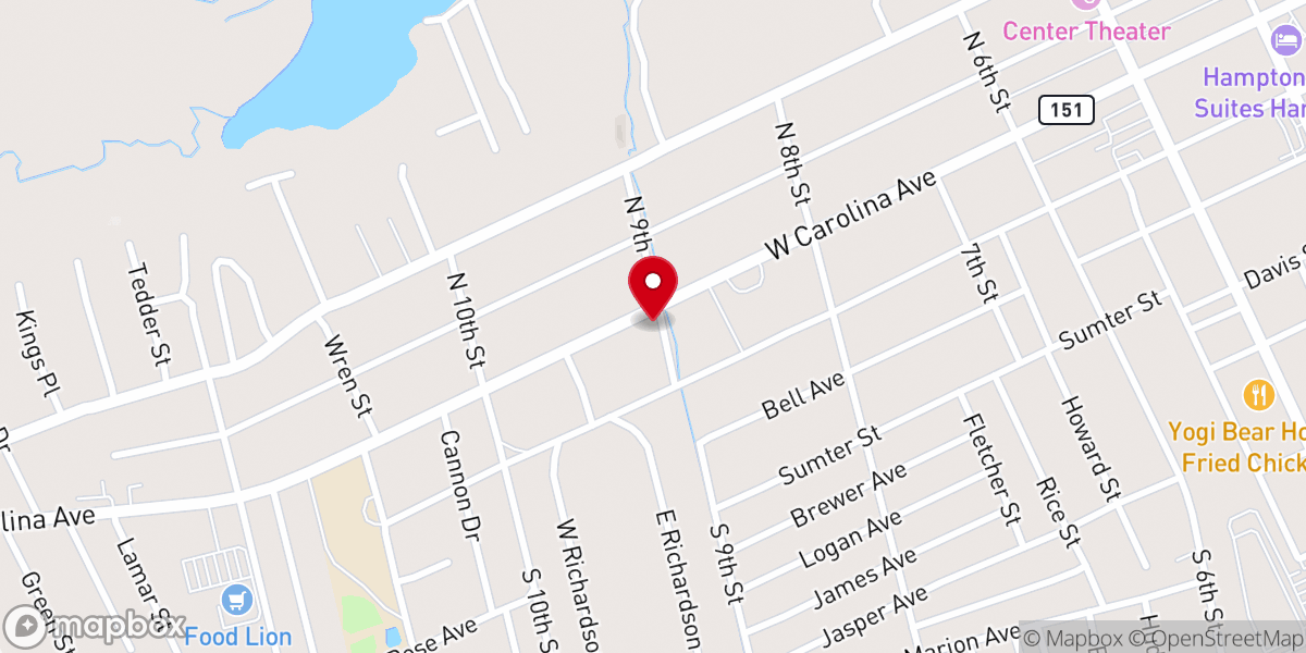Map showing location of Rivers of Living Water Church