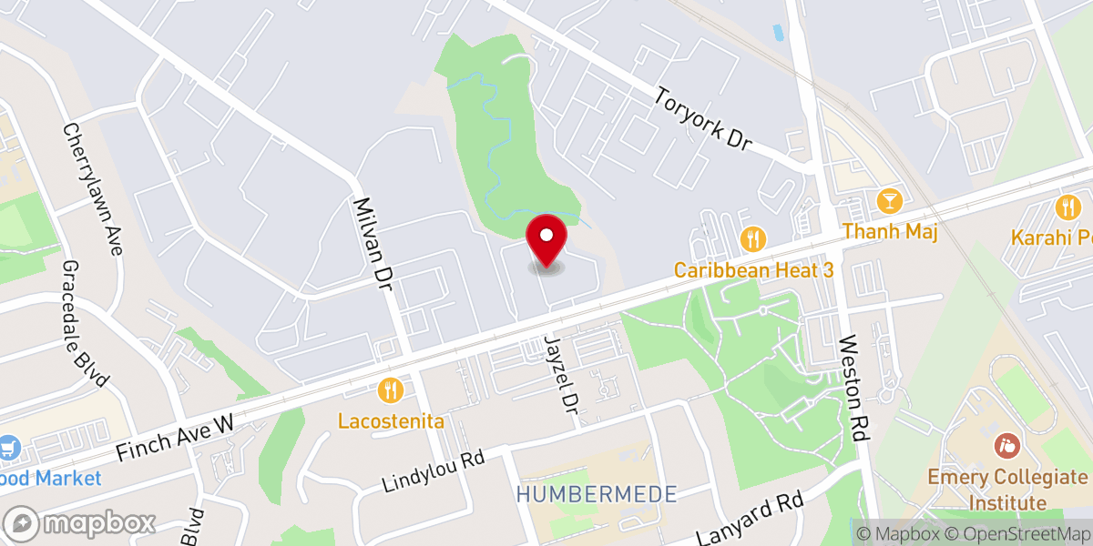 Map showing location of Victory Church International