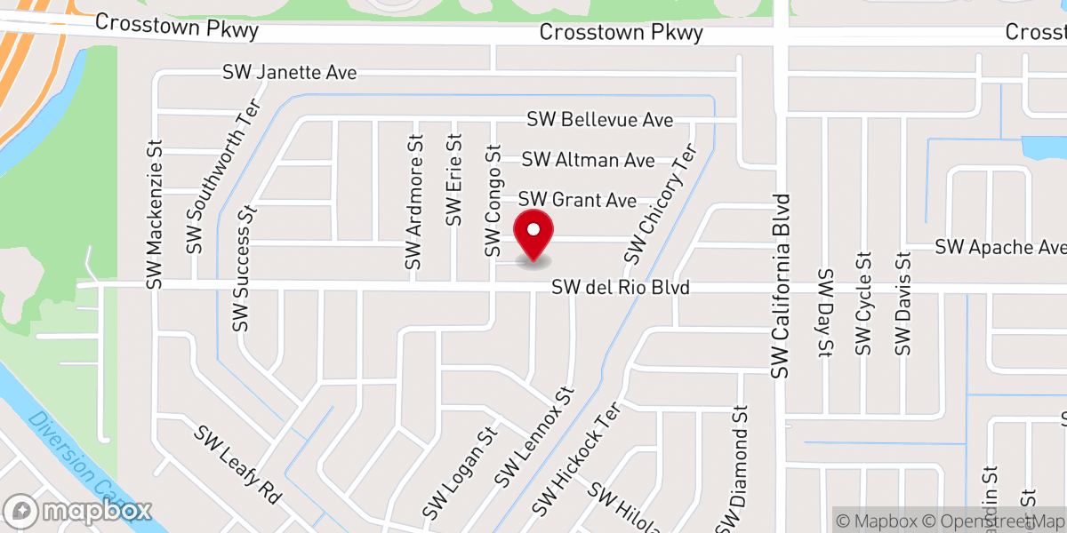 Map showing location of ICM Pentecostal el Shaddai