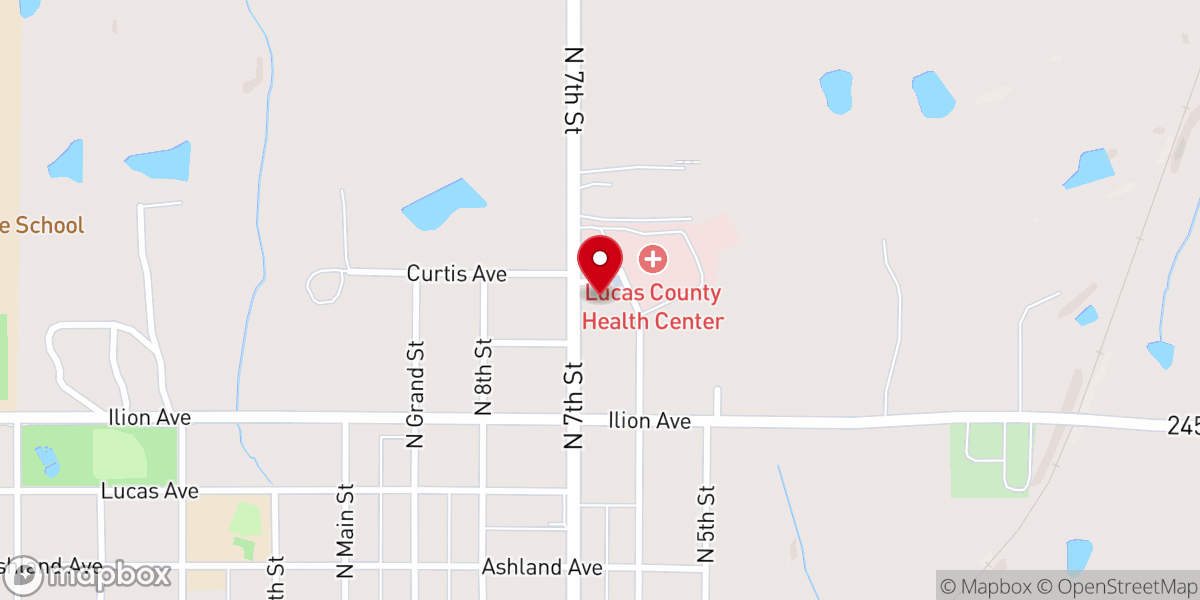 Map showing location of St Andrew's Episcopal Church