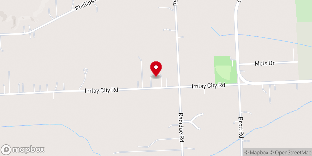 Map showing location of Grace Life Baptist Church