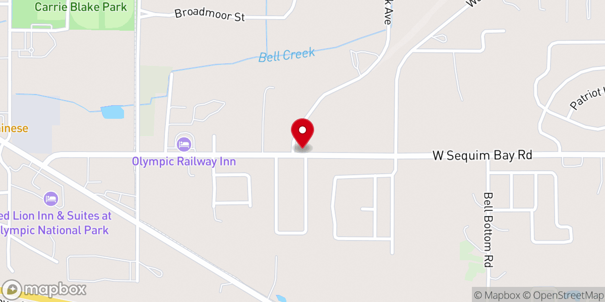 Map showing location of Cole Family Farm & the Ark Sequim