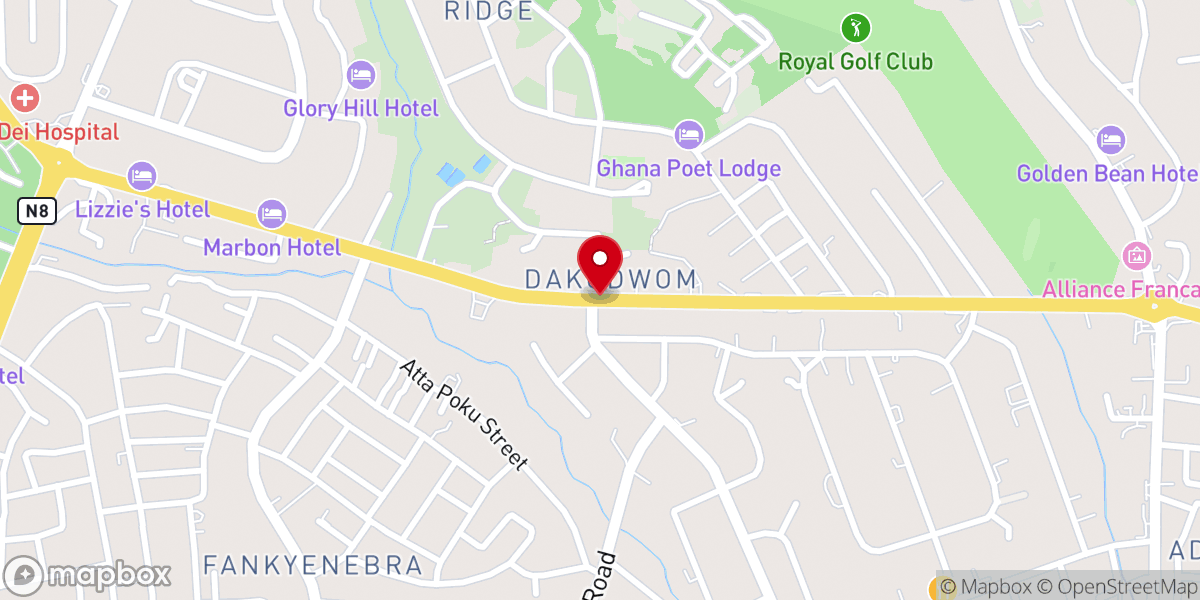 Map showing location of Methodist Church Dakwadwom (Nazerath Society