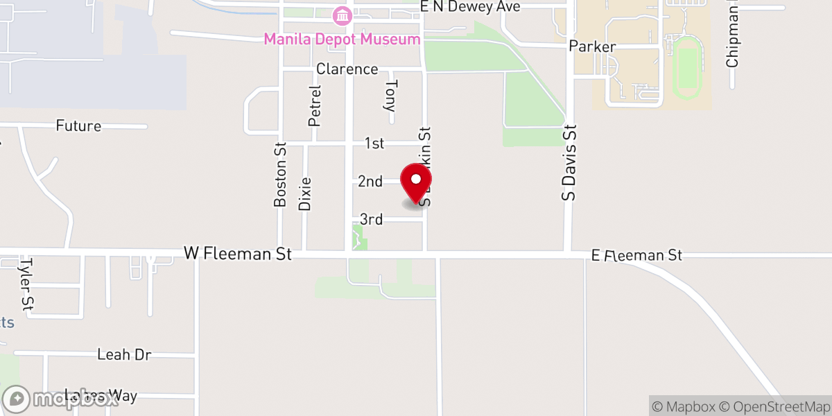 Map showing location of Calvary Missionary Church