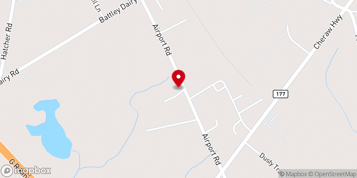 Map showing location of Morrison Grove Church