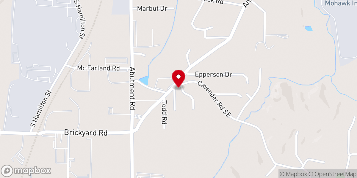 Map showing location of Faith Life Center