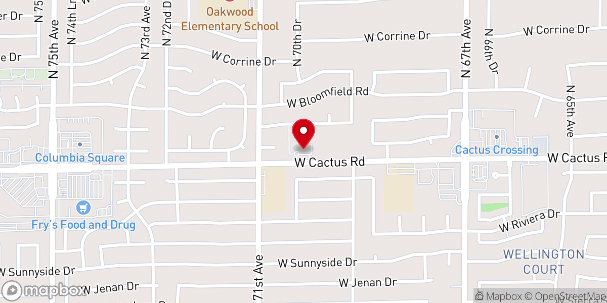 Map showing location of St. Andrew's Reformed Episcopal Church