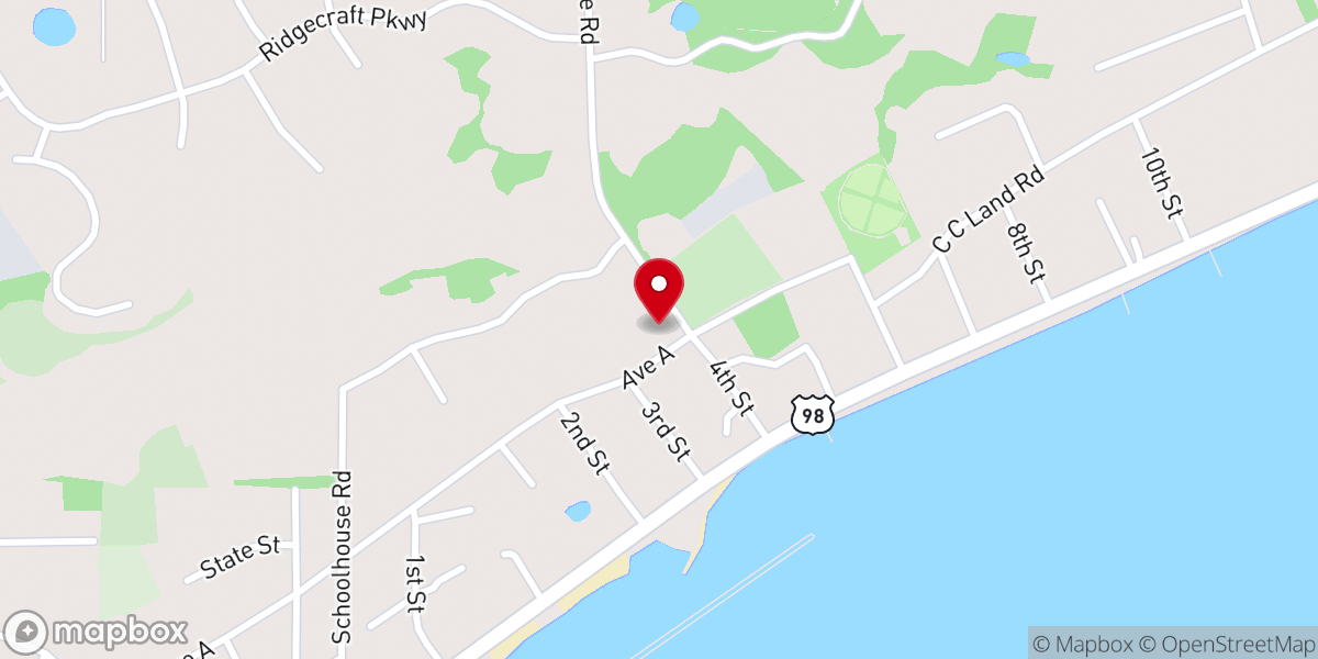 Map showing location of Deliverance Tabernacle Church
