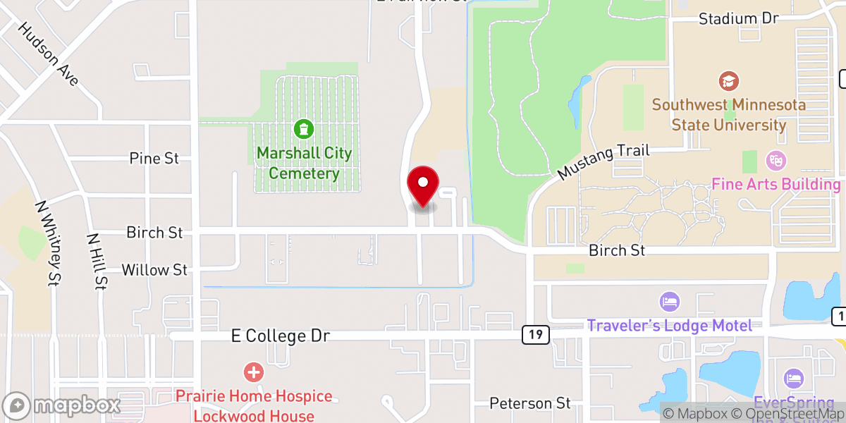 Map showing location of Suite Liv'n Marshall