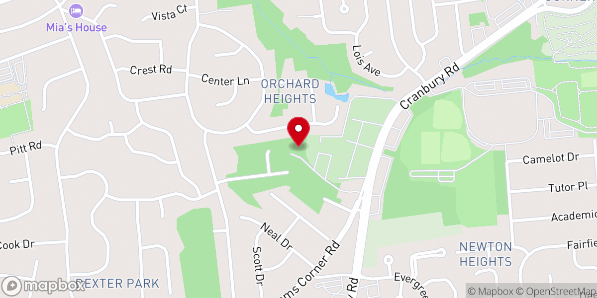 Map showing location of Church of Religious Science