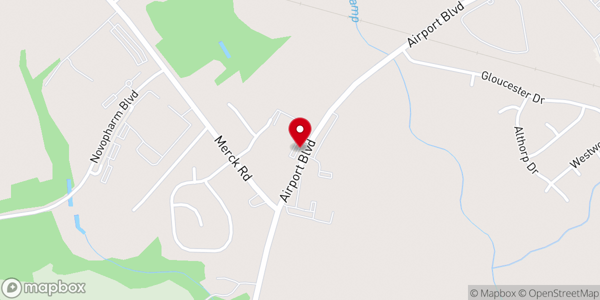 Map showing location of Tabernacle Baptist Church