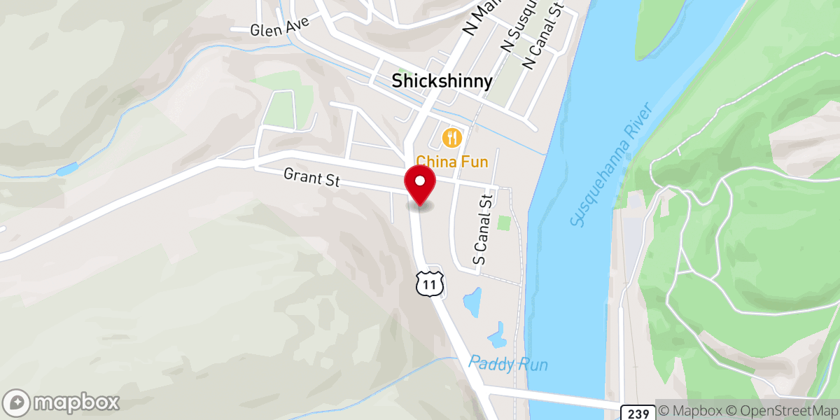 Map showing location of Hinchcliff Daniel M